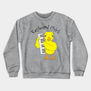 Keyboard Chick Text Crewneck Sweatshirt